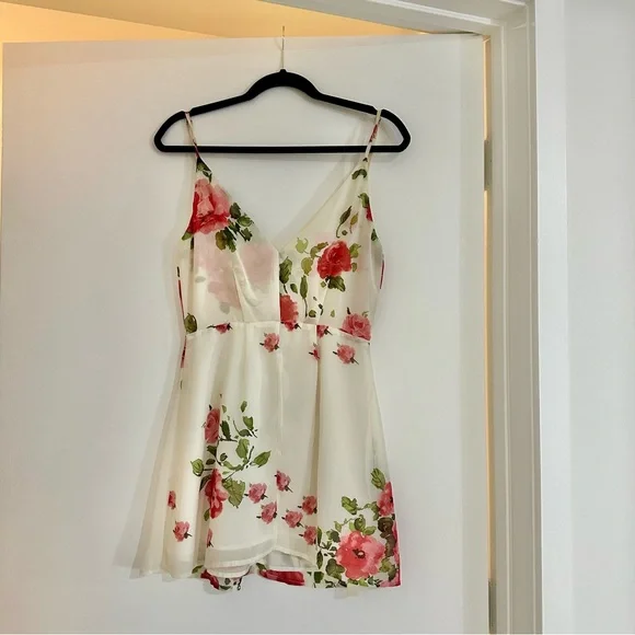 open lace back dress Barrett Mini Dress Multi Floral Petite main image 0